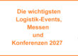 Graphic: Logistics trade fairs 2027